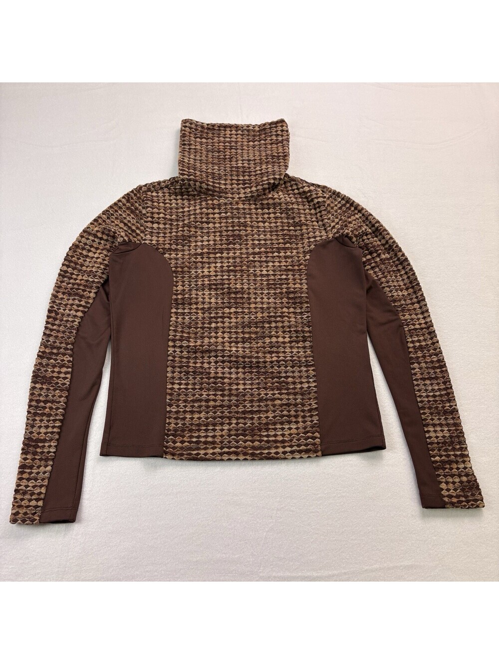 Nike Pro Hyperwarm Cowl Neck Long Sleeve Womens Size Medium Burgundy